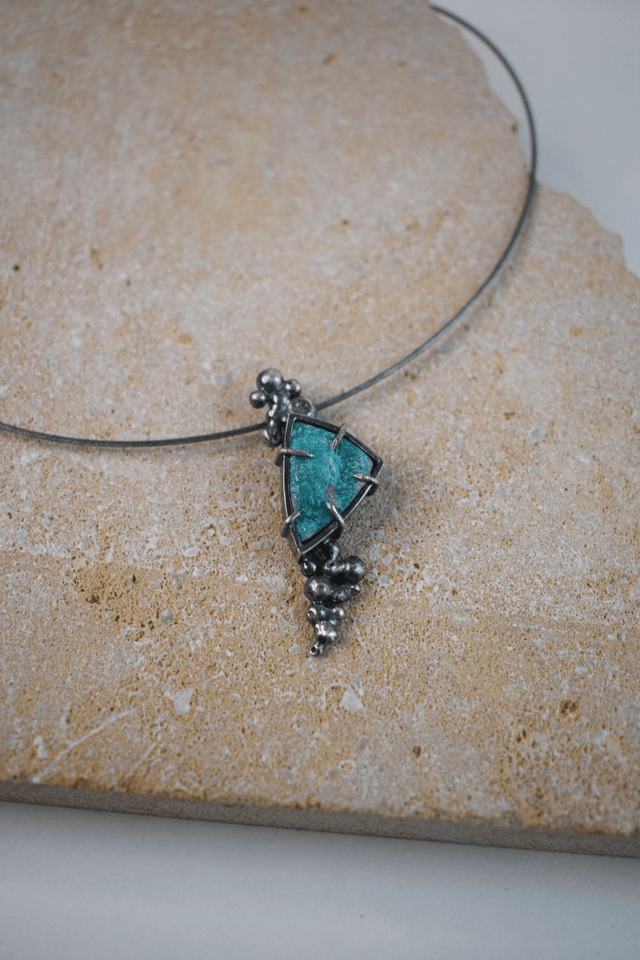 Pendentif Druze de Dioptase