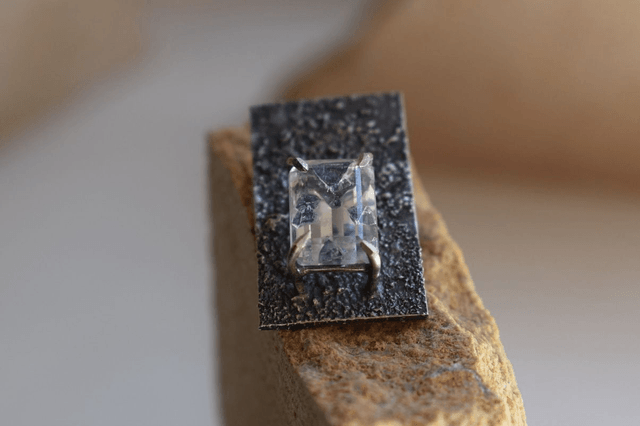 Pendentif Quartz à Fluorite 
