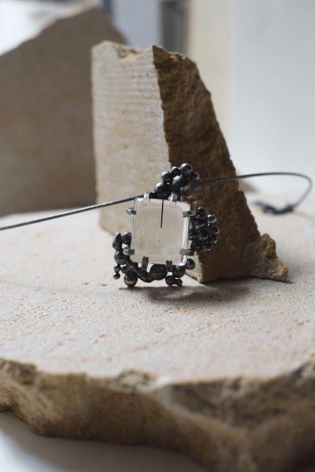 Pendentif Quartz à Tourmaline