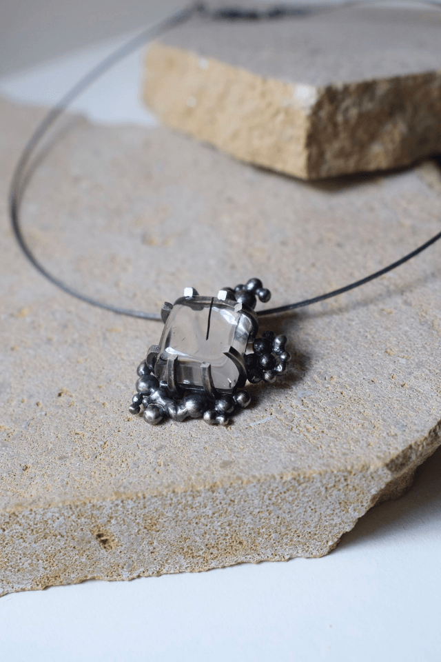 Pendentif Quartz à Tourmaline