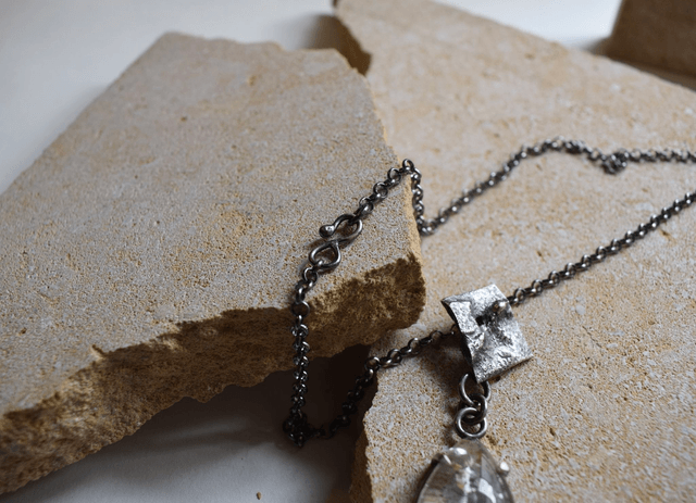 Pendentif Quartz à Marcassite 