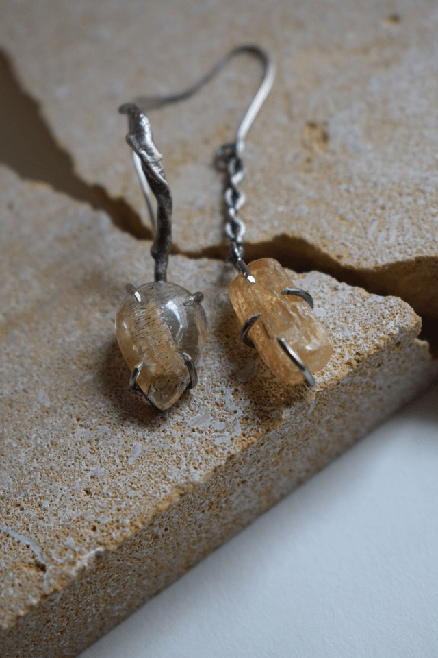 Boucles d’oreilles Topaze Quartz 