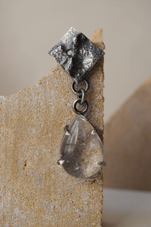 Pendentif Quartz à Marcassite 