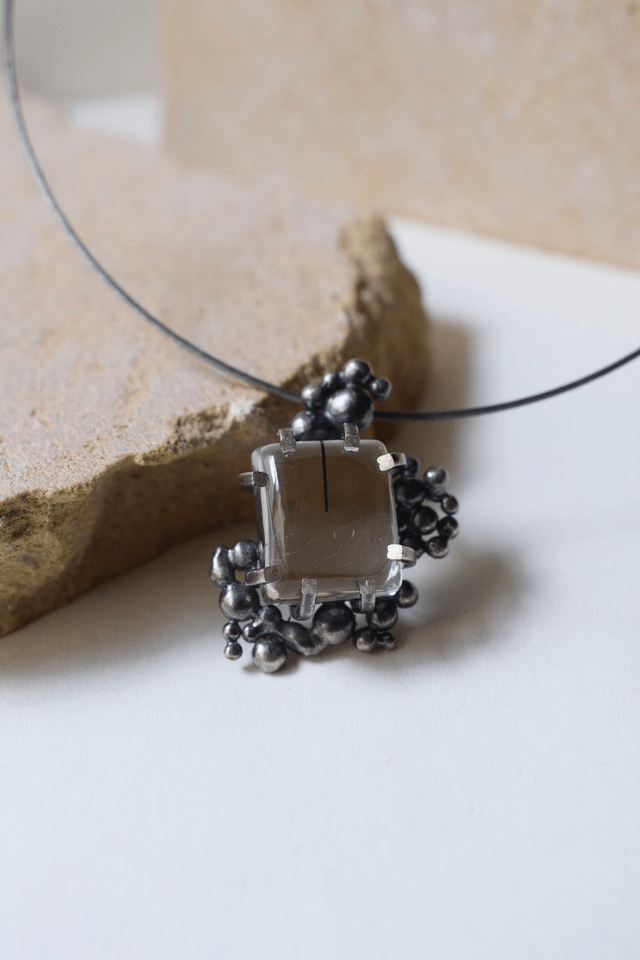 Pendentif Quartz à Tourmaline