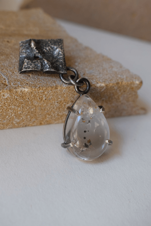 Pendentif Quartz à Marcassite 