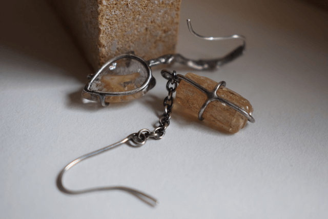 Boucles d’oreilles Topaze Quartz 