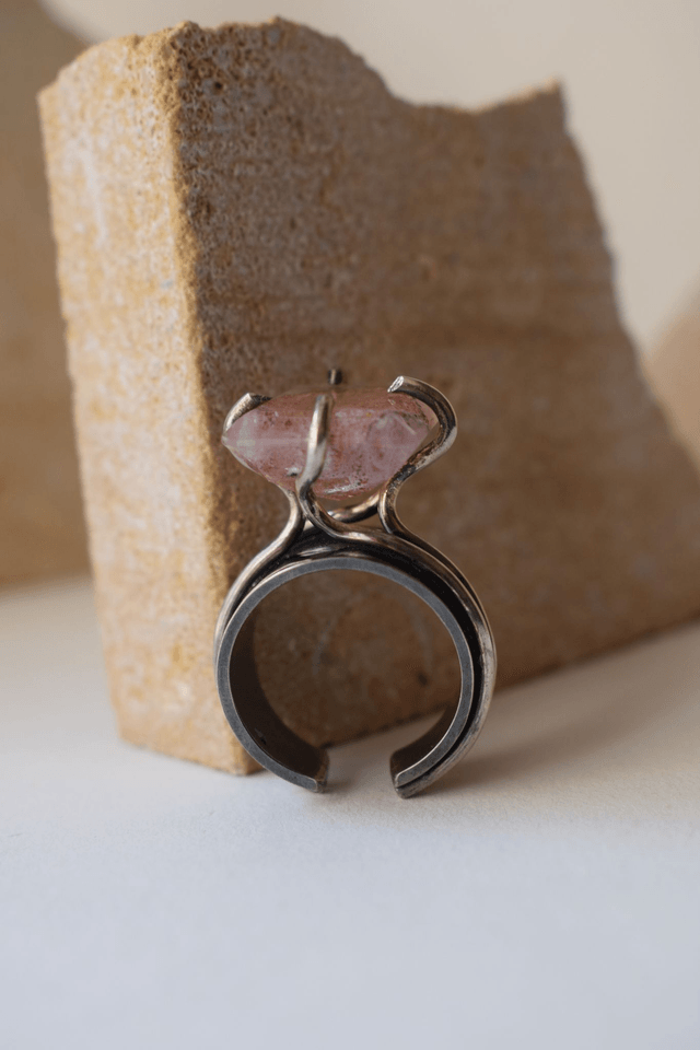 Bague Quartz à Hématite 