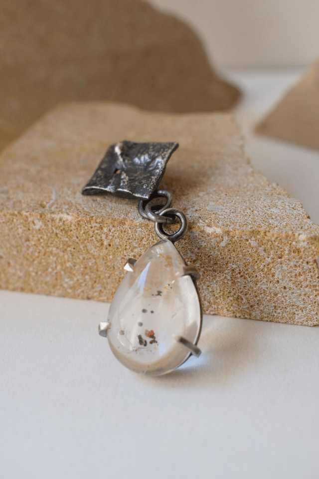 Pendentif Quartz à Marcassite 