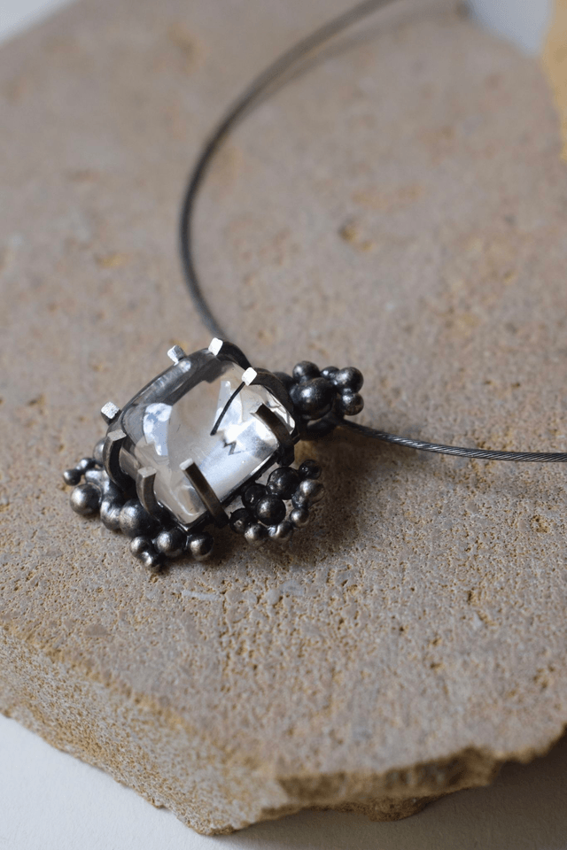 Pendentif Quartz à Tourmaline