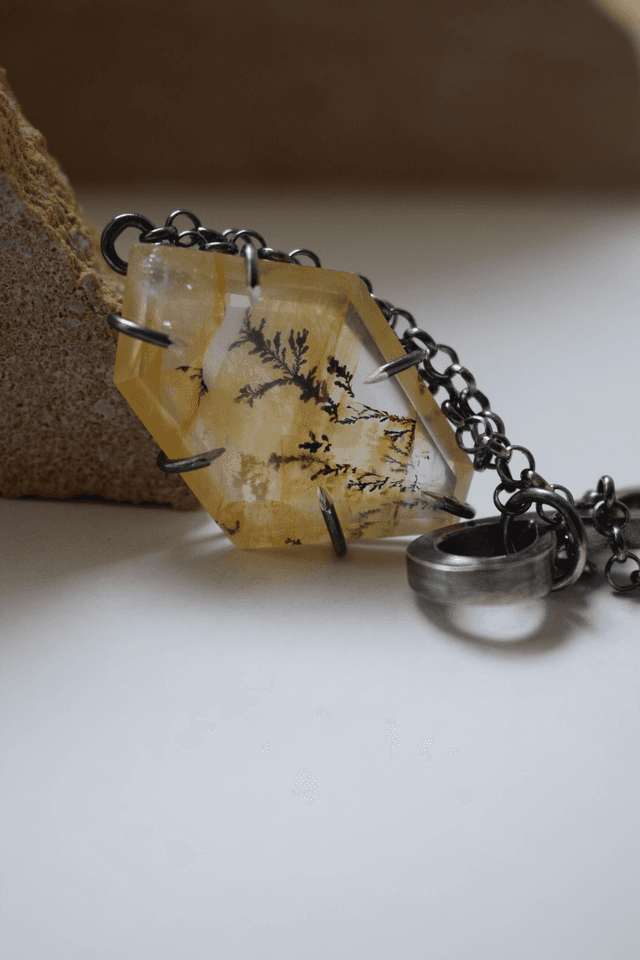 Collier Quartz à Dendrite